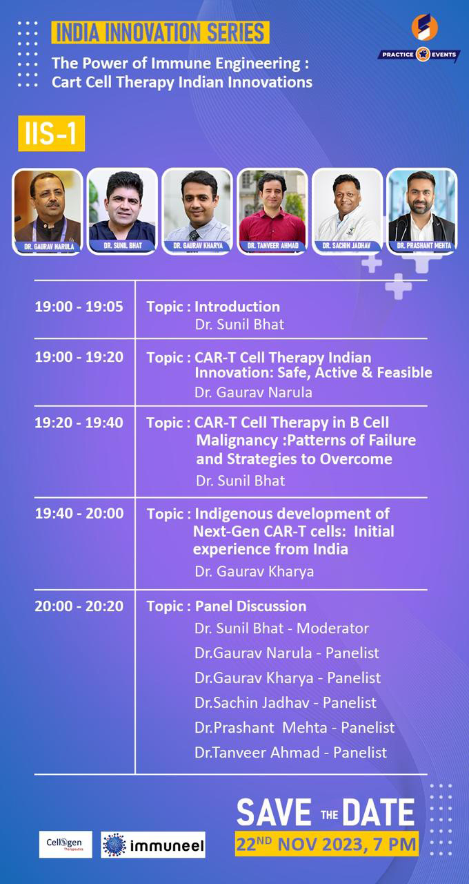 India Innovation Series (IIS-1) – CAR-T Cell Therapy Indian Innovations